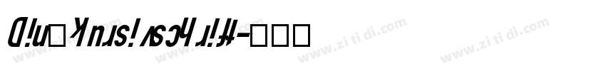 Din kursivschrift字体转换
